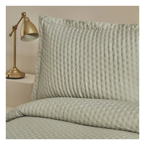 Karaca Home Breeze Soft Adaçayı Çift Kişilik Yatak Örtüsü Takımı - Görsel 4
