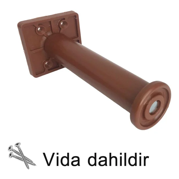 GLASWEN Modül Ayarlanabilir Destek Ayağı 15 X 23 Cm Kahverengi Ayak Mobilya Kanepe Baza Koltuk Ünite Ayakları - Görsel 5