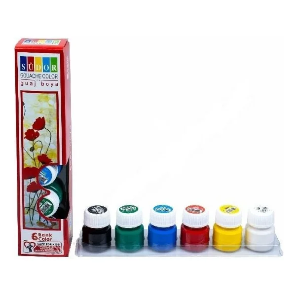 Südor 15 ml 6 Renk Guaj Boya - Görsel 5