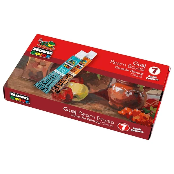Nova Color 7 Renk Tüp Guaj Boya - Görsel 2