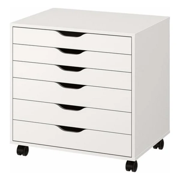 IKEA Alex Keson Beyaz 67X66 cm Tekerlekli Ünite -Keson - Yok - Görsel 6