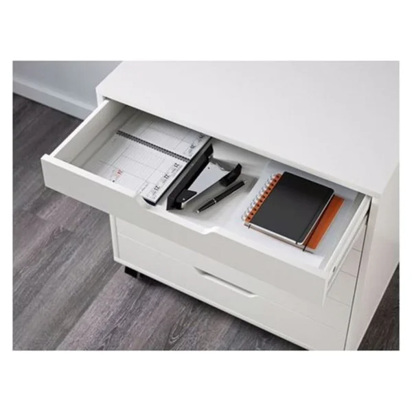 IKEA Alex Keson Beyaz 67X66 cm Tekerlekli Ünite -Keson - Yok - Görsel 4