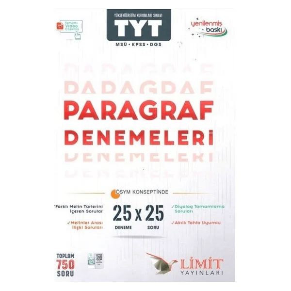 Limit Yayınları TYT Paragraf Denemeleri - Görsel 3