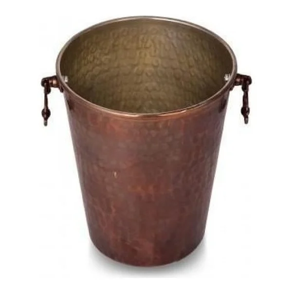 Turna Bakır 2553-3 Adalı Oksit 15 cm El Dövme Buz Kovası - Görsel 4