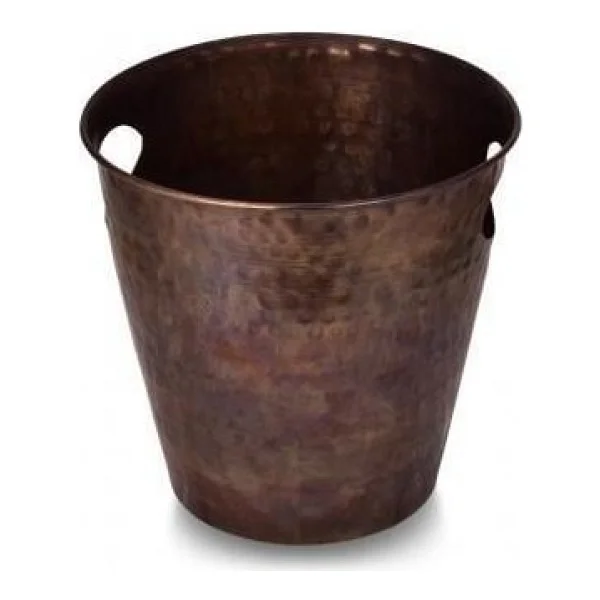 Turna Bakır Turna2552-3 Mecan Oksit 24 cm El Dövme Buz Kovası - Görsel 4