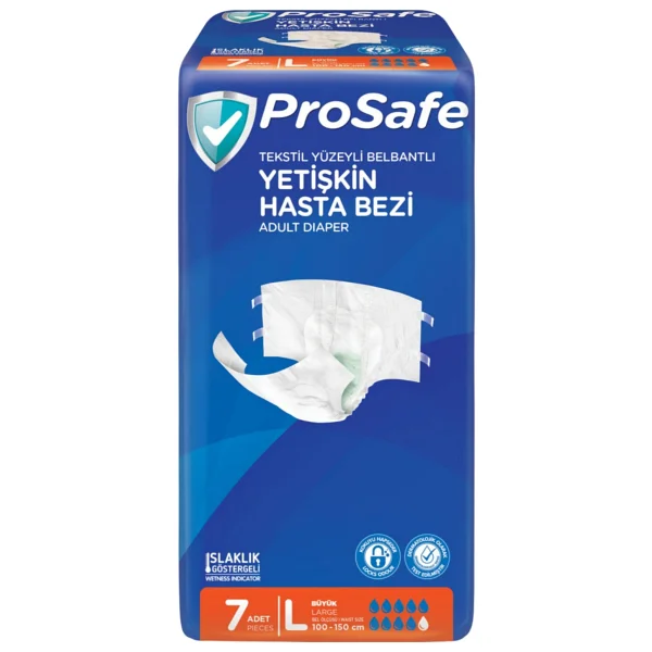 Prosafe Belbantlı Büyük Boy L 7'li Hasta Bezi - Görsel 2