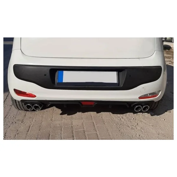 Oto H.i.t. Ford Focus 4 Hatchback Uyumlu Body Kit Difüzör 4 Çıkış Siyah Yuvarlak - Görsel 3