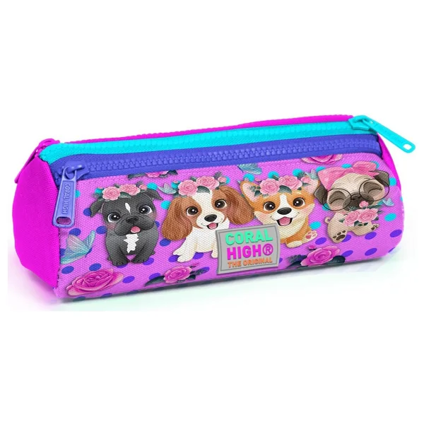 Coral High 22050 Köpek Desenli 3 Bölmeli Kalemlik - Görsel 7