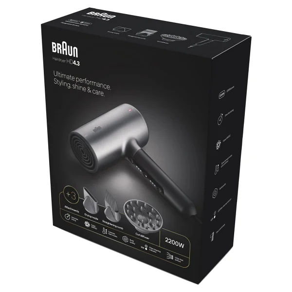 Braun BRHD435E HD4.3 Iontec Difüzörlü 2200 W Saç Kurutma Makinesi - Görsel 10