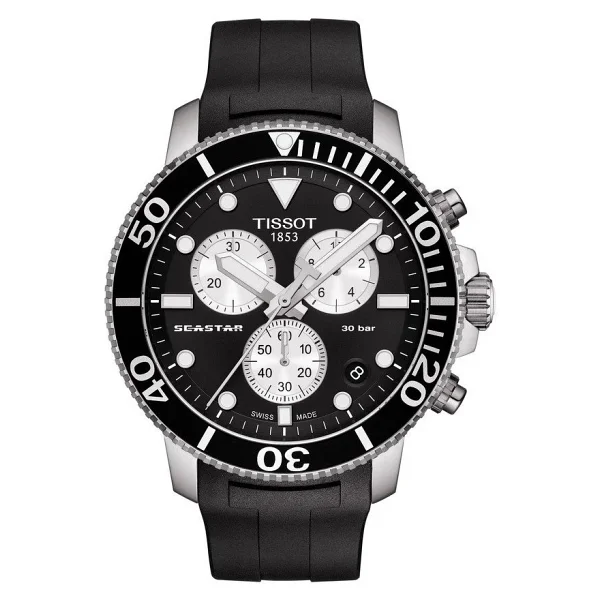 Tissot Seastar 1000 Chronograph T120.417 Kauçuk Kordon Erkek Kol Saati - Görsel 3