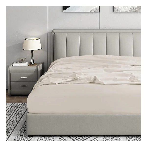 Soley Jersey %100 Doğal Pamuklu Çift Kişilik 160 x 200 Lastikli Çarşaf - Hardal Sarısı - 160 x 200 cm - Görsel 10