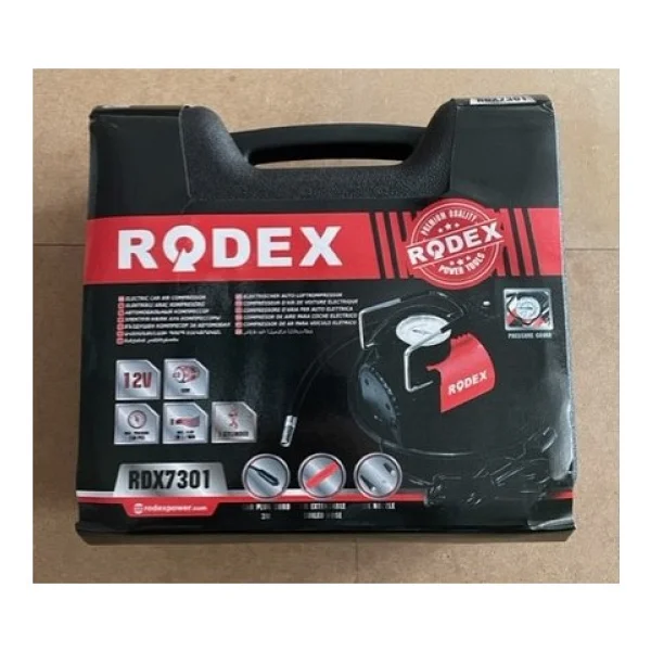 Rodex 12 Volt Mini Kompresör Güçlü Mini Araç Kompresörü 150PSİ - Görsel 5