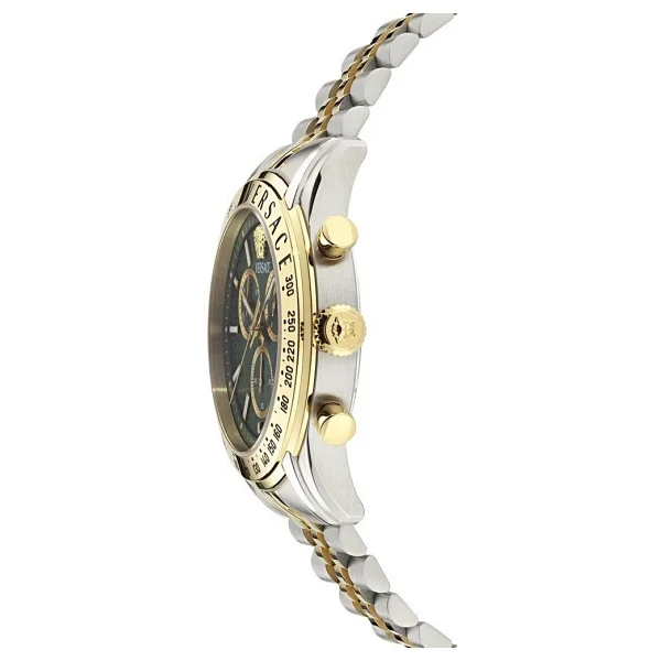 Versace Chrono Master VRSCVE8R00524 Altın-Yeşil Erkek Kol Saati - Görsel 10