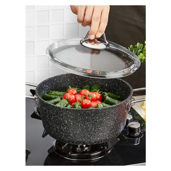 Falez Black Line 28 cm Derin Granit Tencere - Görsel 3
