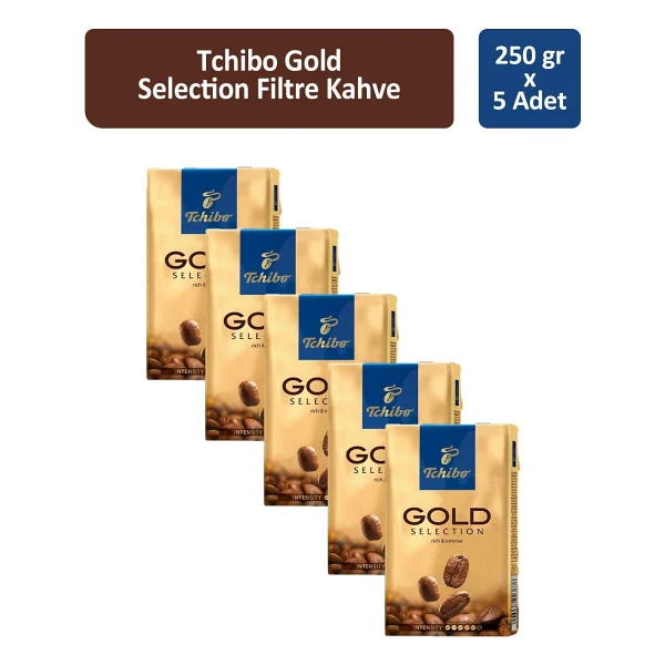Tchibo Gold Selection Filtre Kahve 250 gr 5'li - Görsel 5