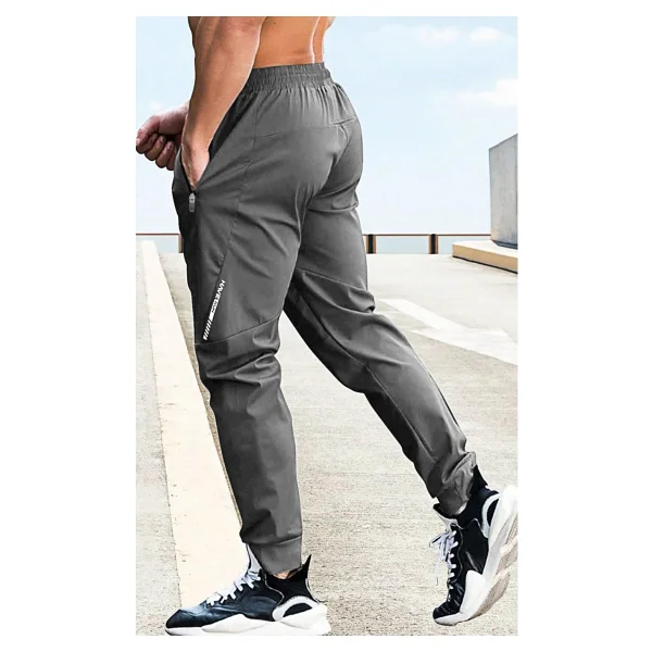 Ghassy Co. Erkek Run Ultra Hafif Egzersiz Aktif Joggers Spor Dar Paça Eşofman Altı 001 - Görsel 6