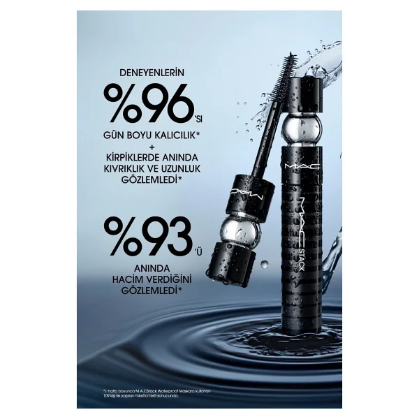 M.A.C Macstack Waterproof Black Stack Maskara - Görsel 2