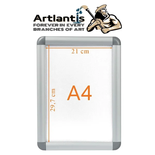 Artlantis Tak Çıkar Rondo Çerçeve A4 21x30 cm 1 Adet Açılır Kapanır Çerçeve Aç Kapa Çerçeve A4 Afiş Çercevesi - Görsel 2