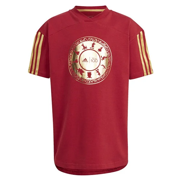 Adidas X Disney 100 IN7306 Kırmızı Kısa Kollu V Yaka Çocuk Tişört - Görsel 6