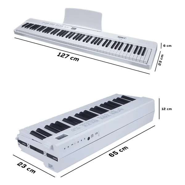 Midex PLX-80-ST Taşınabilir Katlanır Dijital Piyano - Görsel 10