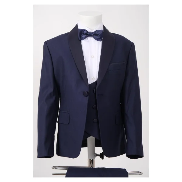 Doctor Junior Erkek Çocuk Smokin Takım Elbise - Lacivert - 10 Yaş - Görsel 2