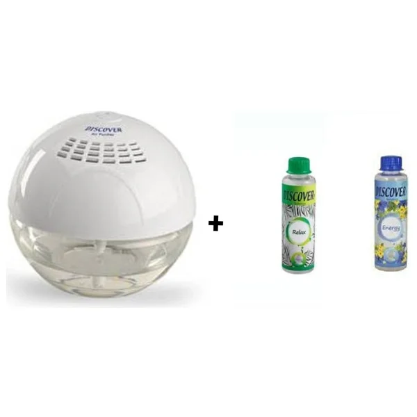 Discover Sihirli Küre Hava Temizleme Makinesi Işıksız + 1 Adet 150 Ml. Relax + 1 Adet Energy 150ML. Solüsyonu - Beyaz - Görsel 6