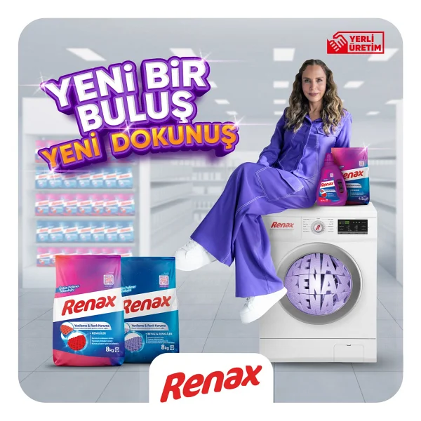 Renax Renkliler için 10 kg Toz Deterjan - Görsel 3