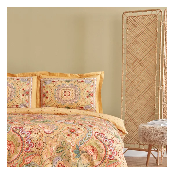 Karaca Home Manas Hardal %100 Pamuk Çift Kişilik Nevresim Takımı - 200 x 220 cm - Görsel 3
