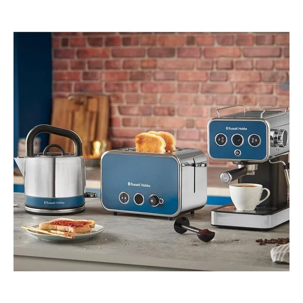 Russell Hobbs Distinctions 26451-56 Okyanus Mavisi Manuel Espresso Makinesi - Görsel 5