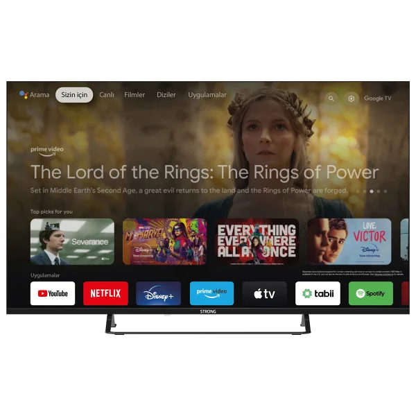 Strong MT50EG8000F Frameless 4K Ultra HD 50" 127 Ekran Uydu Alıcılı Google Smart LED TV - Görsel 2