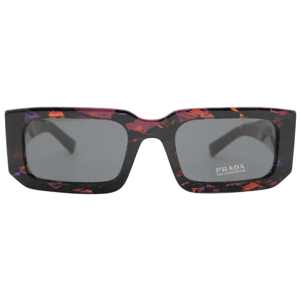 Prada PR 06YS 06V5S0 Abstract Orange-Dark Grey Erkek Güneş Gözlüğü - Görsel 2