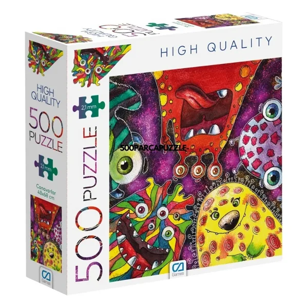 CA Games Canavarlar 500 Parça Puzzle 7508 - Görsel 2