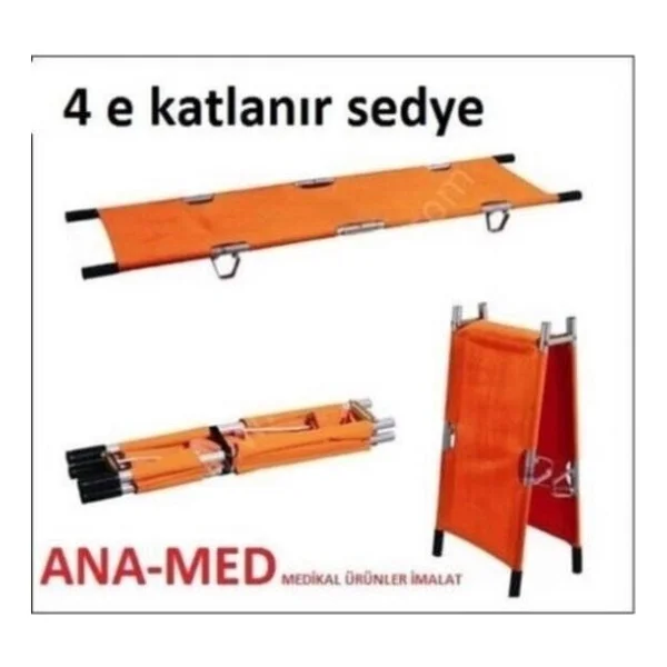 Medikaltec Portatif Sedye 4 'E Katlanır - Görsel 2