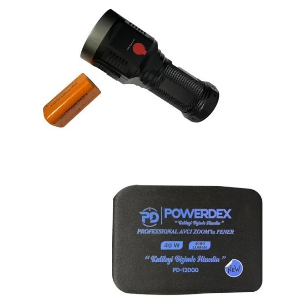 PowerDex PD-12000 4000 Lümen LED Şarjlı El Feneri - Görsel 5