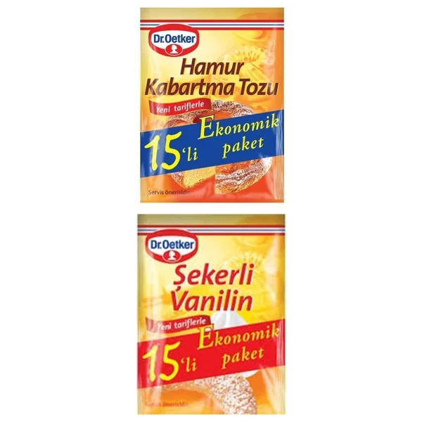 Dr. Oetker 15'li Set 15 Şekerli Vanilin + 15 Hamur Kabartma Tozu - Görsel 3