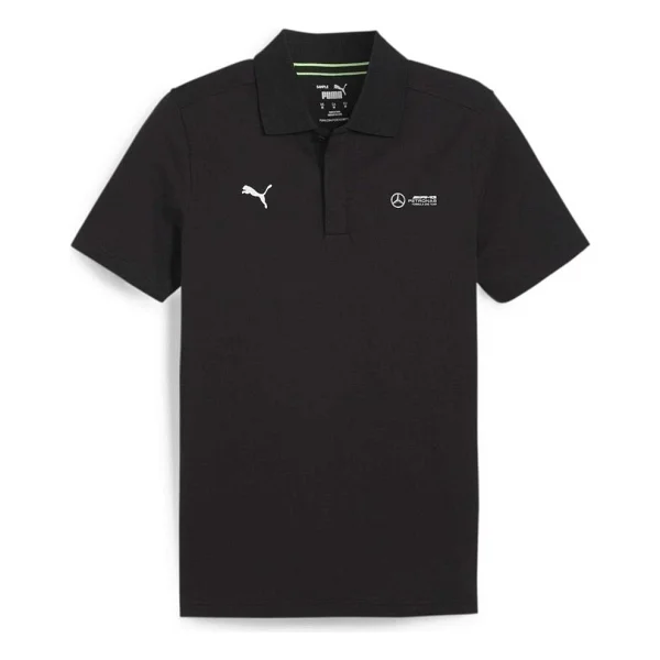 Puma Mercedes-AMG Petronas Motorsport Ess 623764-01 Siyah Kısa Kollu Polo Yaka Erkek Tişört - Görsel 6