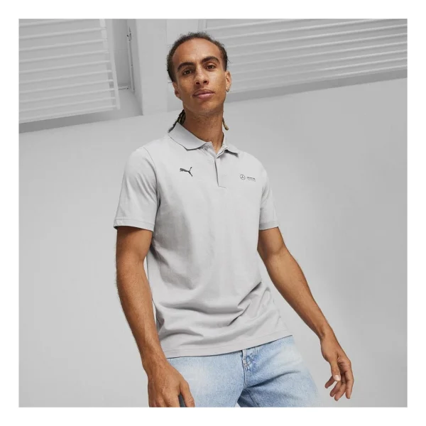 Puma Mercedes-AMG Petronas Motorsport Ess 623764-01 Siyah Kısa Kollu Polo Yaka Erkek Tişört - Görsel 2