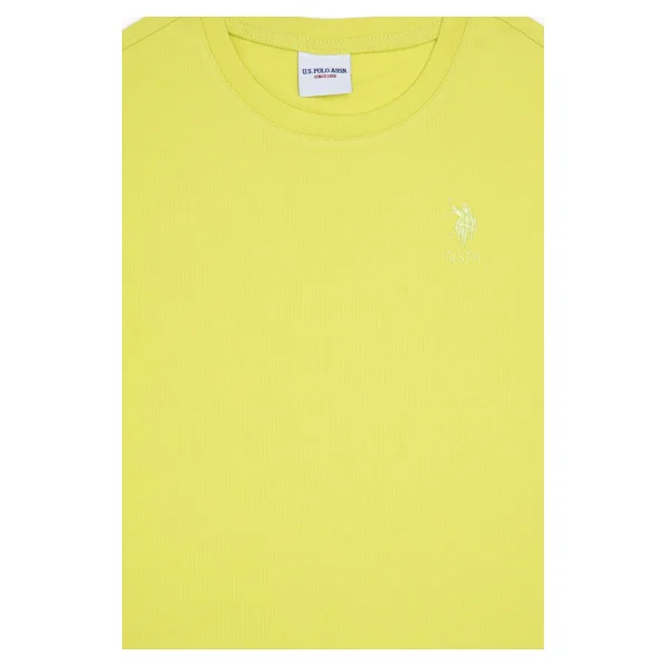 U.S. Polo Assn 50288124-VR087 Sarı Kısa Kollu Bisiklet Yaka Çocuk Tişört - Görsel 7