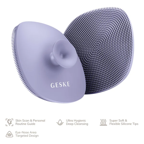 Geske Yüz Temizleme Fırçası Facial Brush - Mor - Görsel 6