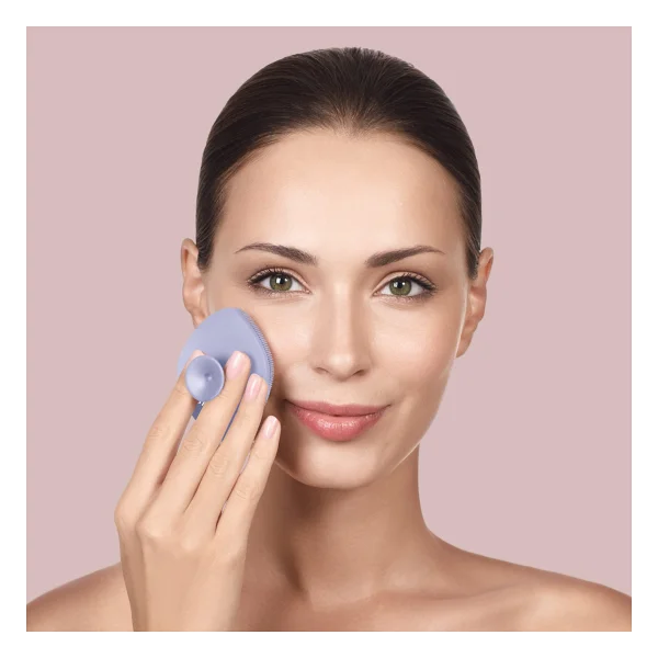 Geske Yüz Temizleme Fırçası Facial Brush - Mor - Görsel 5