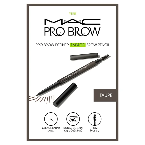 M.A.C Pro Brow Definer 1MM Tip Stud Kaş Kalemi - Görsel 7