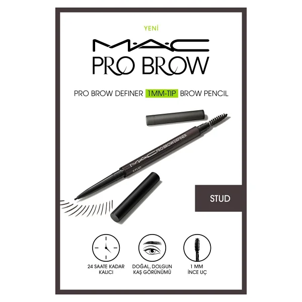 M.A.C Pro Brow Definer 1MM Tip Stud Kaş Kalemi - Görsel 5