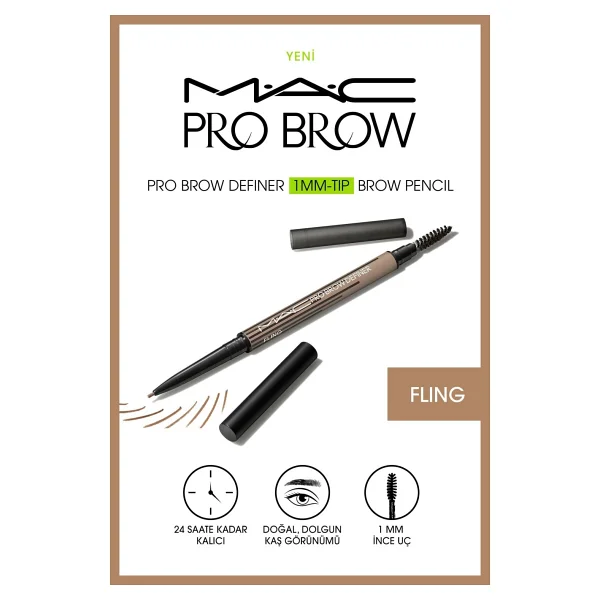 M.A.C Pro Brow Definer 1MM Tip Stud Kaş Kalemi - Görsel 9