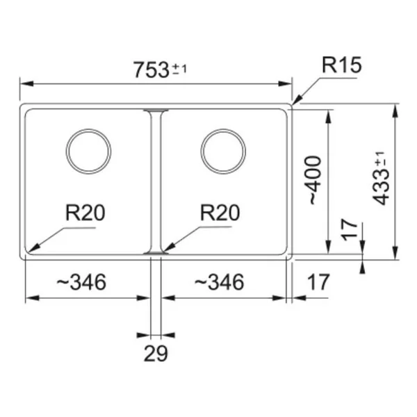 Franke MRG 120-35-35 Oyster Tezgahaltı Eviye - Görsel 4
