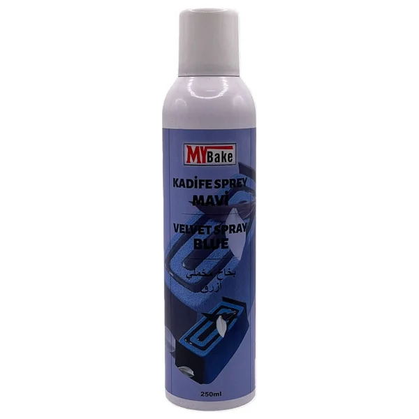 My Bake Velvet Kadife Sprey Gıda Boyası 250 ml Mavi - Görsel 2