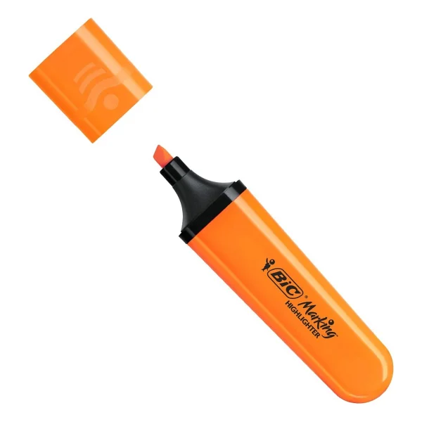 Bic Marking Flat Turuncu Fosforlu Kalem - Görsel 6