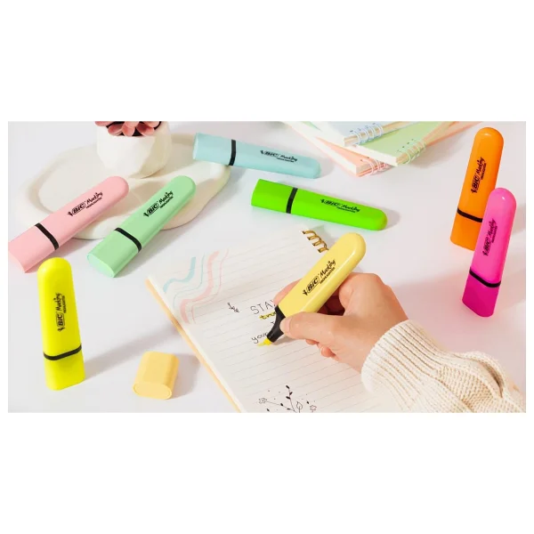 Bic Marking Flat Turuncu Fosforlu Kalem - Görsel 5