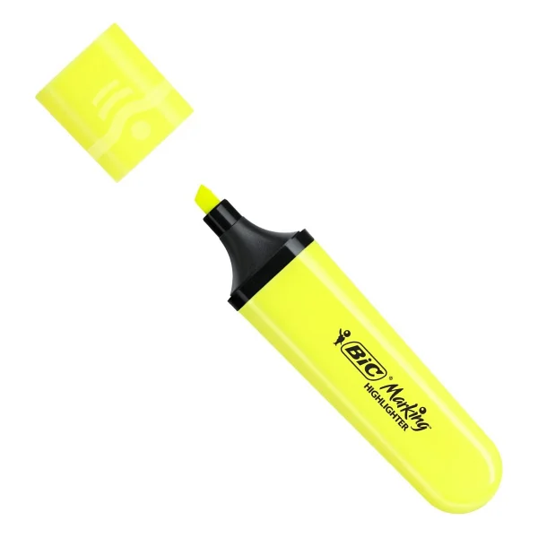 Bic Marking Flat Sarı Fosforlu Kalem - Görsel 8