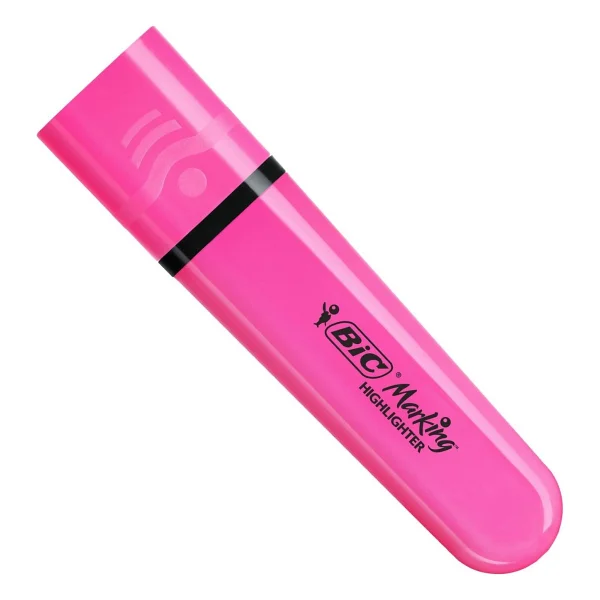 Bic Marking Flat Pembe Fosforlu Kalem - Görsel 2