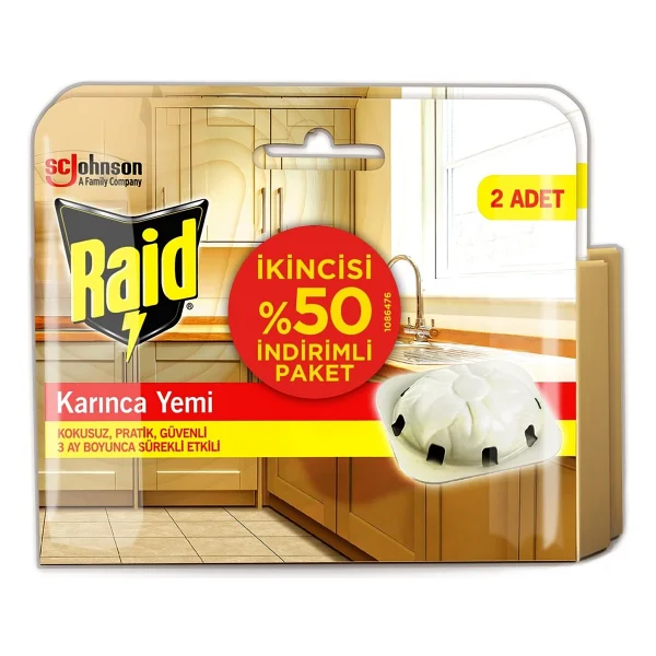 Raid Karınca Yemi 2 Li Tablet Etkili 2 Promo Paket Kokusuz ve Pratik Kullanım - Görsel 7